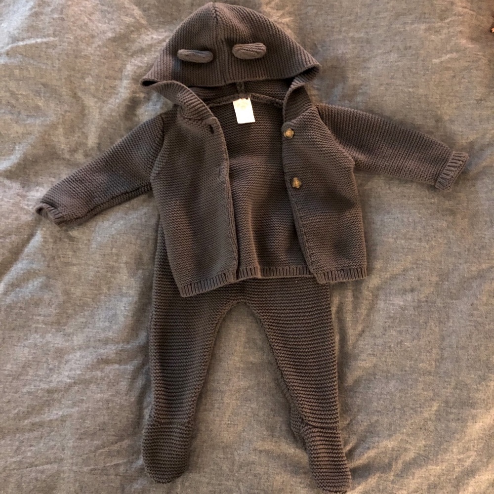 Knit Hoodie and Leggings 2 pce